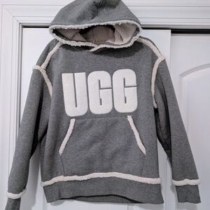 UGG Gray Men's Sweater with White Accents